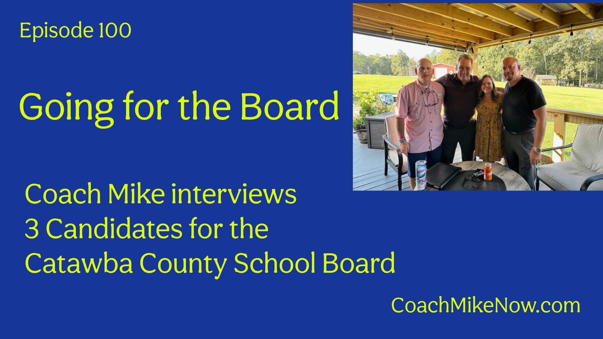 Coach Mike Now Episode 100 - Going for the Board